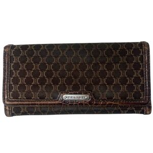 Celine Crocodile Embossed Wallet